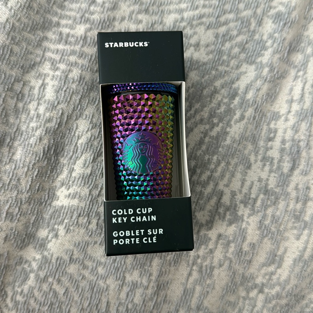 Starbucks cold cup keychain multicolor